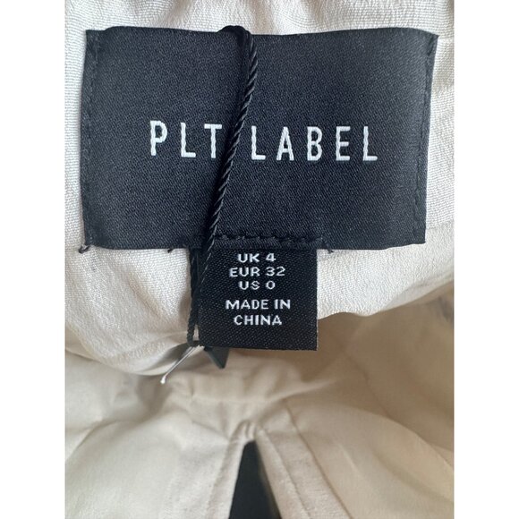 2/$25 NWT PrettyLittleThing 0 Muslin Beige Strapless Asymmetric Hem Dress - Picture 4 of 16